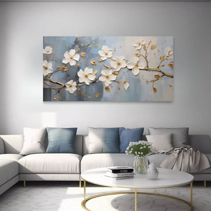 Floral world on canvas Αρμονία των χρωμάτων | διαφορετικές διαστάσεις