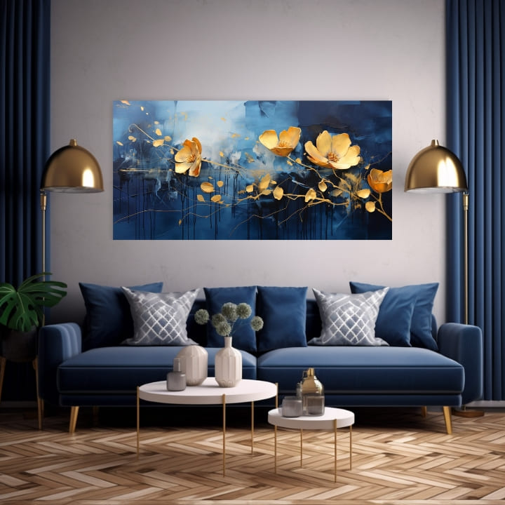 Διαχρονική κομψότητα σε καμβά Blue Oasis of Joy