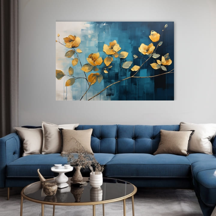 Διαχρονική κομψότητα σε καμβά Αφηρημένα λουλούδια στον σύγχρονο κόσμο | διαφορετικές διαστάσεις