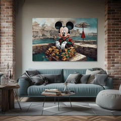 Εκτύπωση σε καμβά - Rich Mickey Mouse | διάφορα μεγέθη