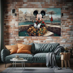 Εκτύπωση σε καμβά - Rich Mickey Mouse | διάφορα μεγέθη