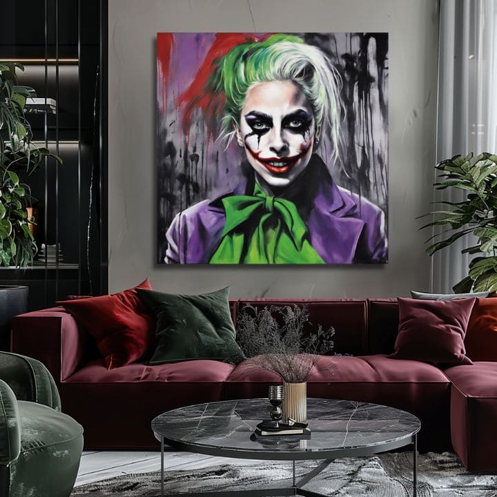 Εκτύπωση σε καμβά - Joker Lady | διάφορα μεγέθη
