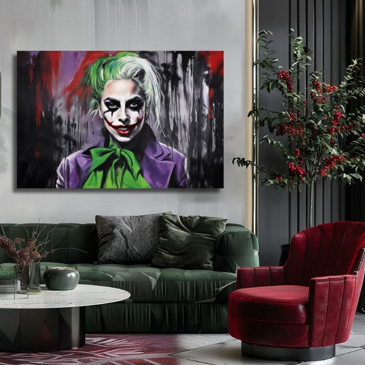 Εκτύπωση σε καμβά - Joker Poker Face | διάφορα μεγέθη