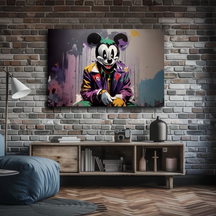 Η εικόνα στον καμβά - Ο Μίκυ Μάους από το Horror | διαφορετικές διαστάσεις