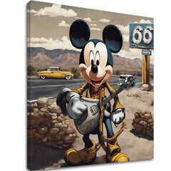 Η εικόνα στον καμβά - Mickey Mouse Country Singer - εικόνα 2