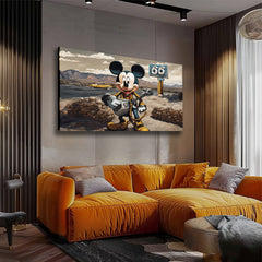 Η εικόνα στον καμβά - Κιθαρίστας Mickey Mouse | διαφορετικές διαστάσεις