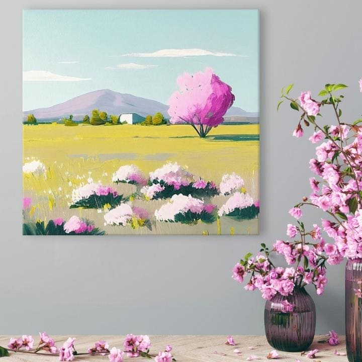 Τοπίο σε καμβά Καλοκαιρινό παραμύθι | διαφορετικές διαστάσεις