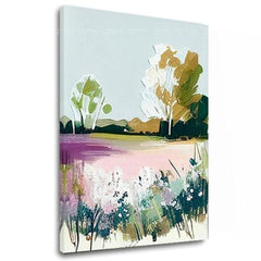 Τοπίο σε καμβά Σε ανοιξιάτικη άνθιση | διαφορετικές διαστάσεις