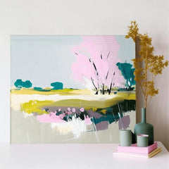 Τοπίο σε καμβά Αφηρημένη μέρα στη φύση | διαφορετικές διαστάσεις