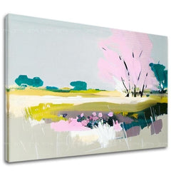 Τοπίο σε καμβά Αφηρημένη μέρα στη φύση | διαφορετικές διαστάσεις
