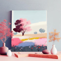 Τοπίο σε καμβά Ένας κόσμος που ξεχειλίζει από χρώματα | διαφορετικές διαστάσεις