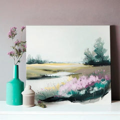 Τοπίο σε καμβά Ασυνήθιστο μέρος σε λιβάδι | διαφορετικές διαστάσεις