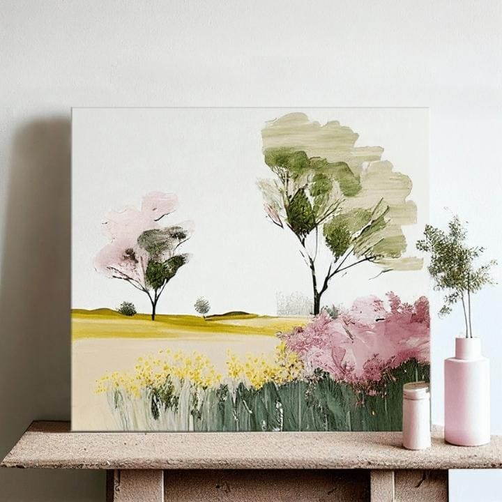 Τοπίο σε καμβά Ακούγοντας τη σιωπή του τοπίου Έκπτωση 30 % 50x50 cm