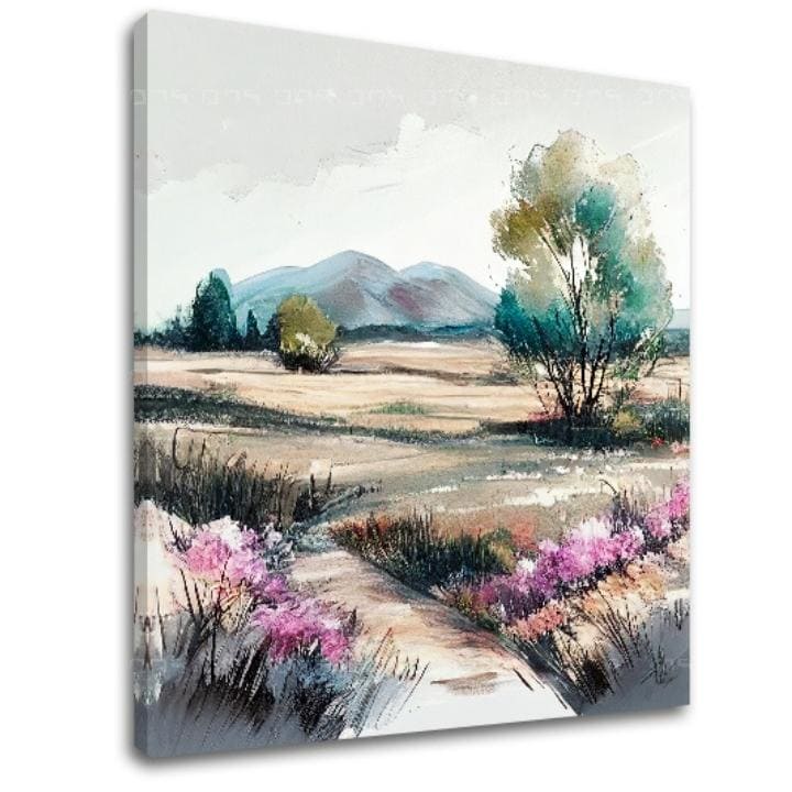 Τοπίο σε καμβά Ταξίδι στην άγνωστη χώρα | διαφορετικές διαστάσεις