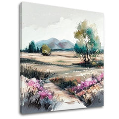 Τοπίο σε καμβά Ταξίδι στην άγνωστη χώρα | διαφορετικές διαστάσεις