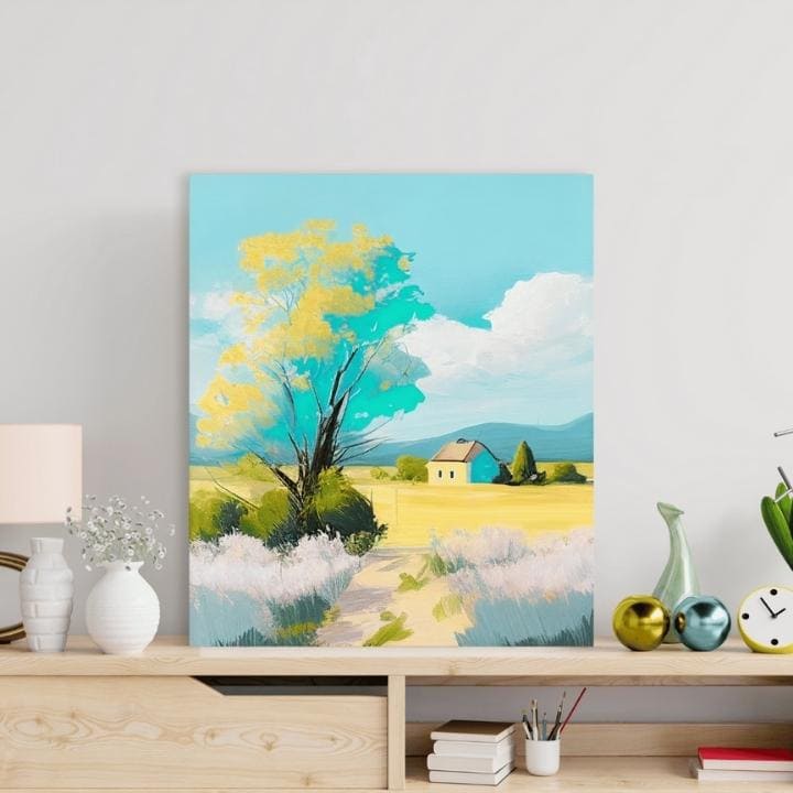 Τοπίο σε καμβά Τοπίο σε απόλυτη σιωπή | διαφορετικές διαστάσεις