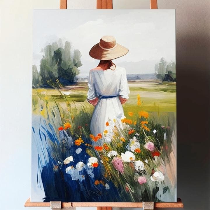 Τοπίο σε καμβά Εύρεση της σιωπής στη φύση 70X100 cm