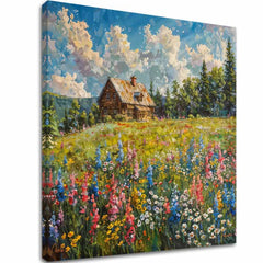 Η εικόνα του τοπίου στον καμβά Καλοκαίρι στης γιαγιάς - εικόνα 2