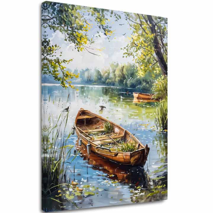 Πίνακας ζωγραφικής τοπίου σε καμβά Lone Rider