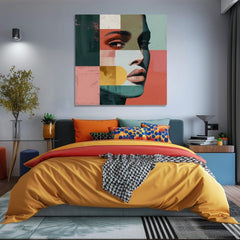 Κομψή εικόνα της άποψης μιας γυναίκας για τον κόσμο