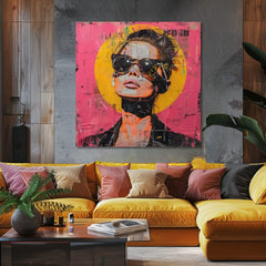 Κομψή εικόνα μιας γυναίκας Influencer