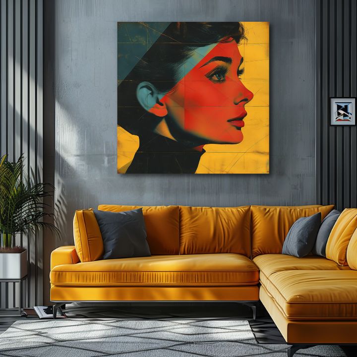 Πίνακας σε καμβά της Audrey Hepburn - Κομψή εικόνα