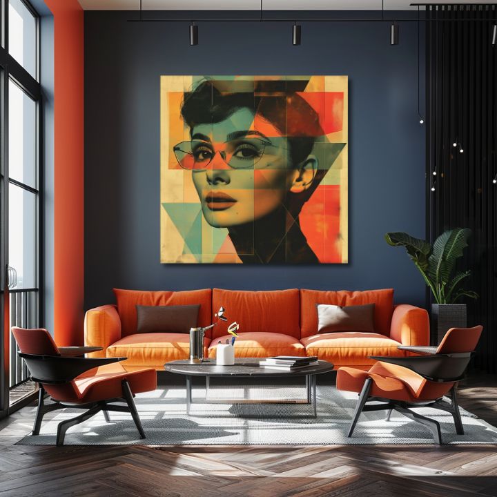 Πίνακας σε καμβά της Audrey Hepburn - Αξέχαστη ομορφιά