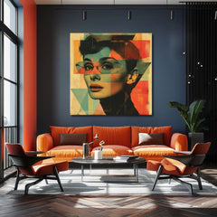 Πίνακας σε καμβά της Audrey Hepburn - Αξέχαστη ομορφιά
