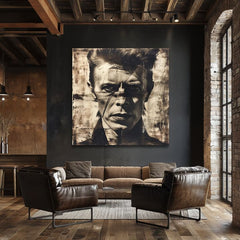 David Bowie ζωγραφική σε καμβά - Fierce Gaze
