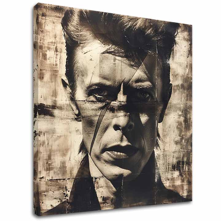 David Bowie ζωγραφική σε καμβά - Fierce Gaze - εικόνα 2