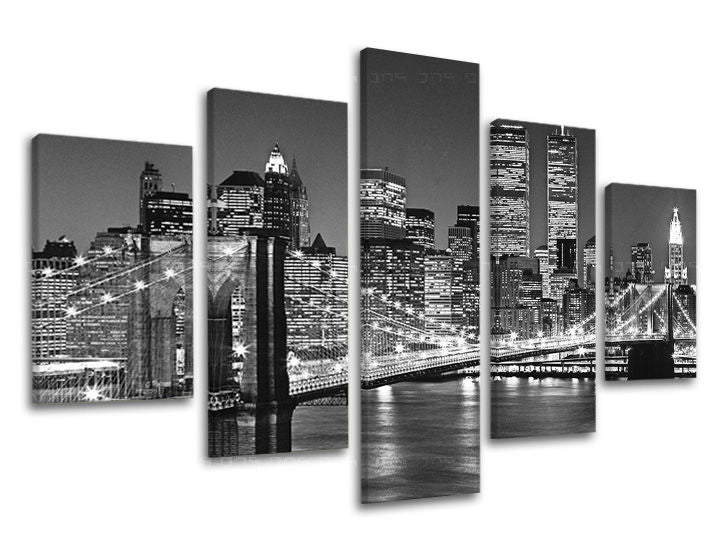Ζωγραφική τοίχου CITY Έκπτωση 60 % 100X80 cm
