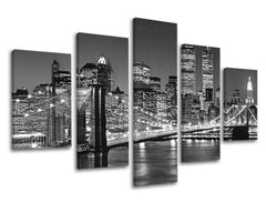Ζωγραφική τοίχου CITY Έκπτωση 60 % 100X80 cm