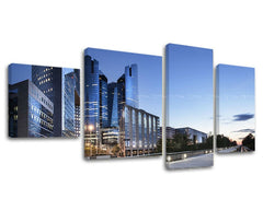 Ζωγραφική τοίχου 4 τμημάτων ΠΟΛΗ