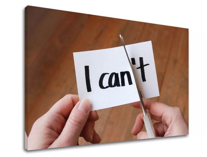 Κινητήρια ζωγραφική τοίχου Δεν μπορώ 30X40 cm