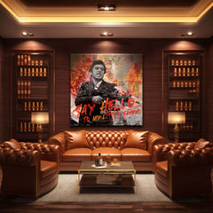 Scarface ζωγραφική σε καμβά Πες γεια στον μικρό μου φίλο | διαφορετικές διαστάσεις