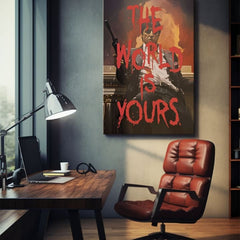 Scarface ζωγραφική σε καμβά Ο κόσμος είναι δικός σας | διαφορετικές διαστάσεις