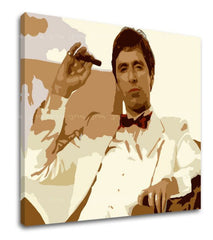 Οι μεγαλύτεροι μαφιόζοι στην οθόνη SCARFACE - TONY MONTANA καπνίζοντας πούρο - εικόνα 3