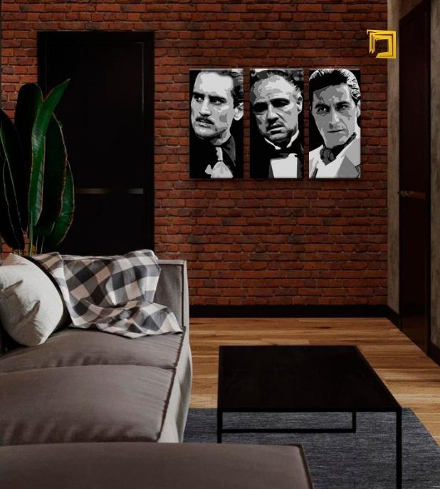 The Greatest MAFIANS on Canvas - THE GODFATHER Έκπτωση 60% 150X100 CM