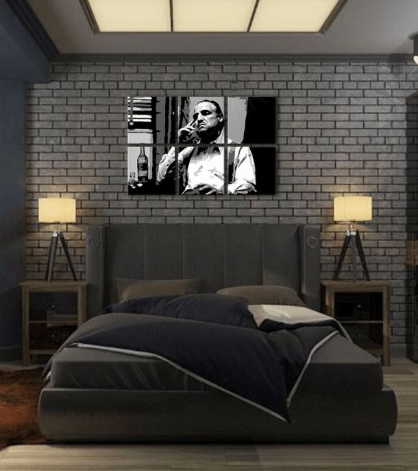 Οι μεγαλύτεροι μαφιόζοι της οθόνης THE GODFATHER - VITO CORLEONE με ένα μπουκάλι ουίσκι