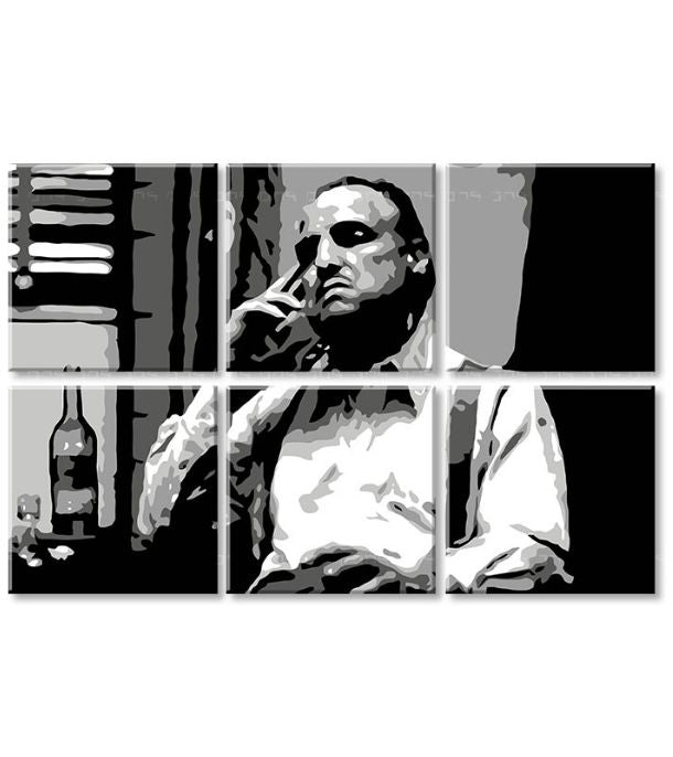 Οι μεγαλύτεροι μαφιόζοι της οθόνης THE GODFATHER - VITO CORLEONE με ένα μπουκάλι ουίσκι - εικόνα 4