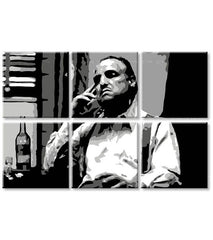Οι μεγαλύτεροι μαφιόζοι της οθόνης THE GODFATHER - VITO CORLEONE με ένα μπουκάλι ουίσκι - εικόνα 4