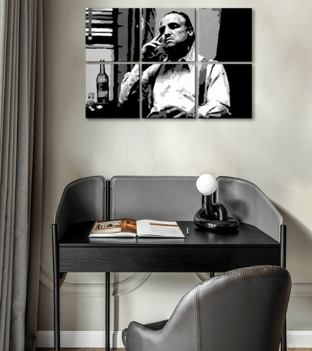 Οι μεγαλύτεροι μαφιόζοι της οθόνης THE GODFATHER - VITO CORLEONE με ένα μπουκάλι ουίσκι - εικόνα 2
