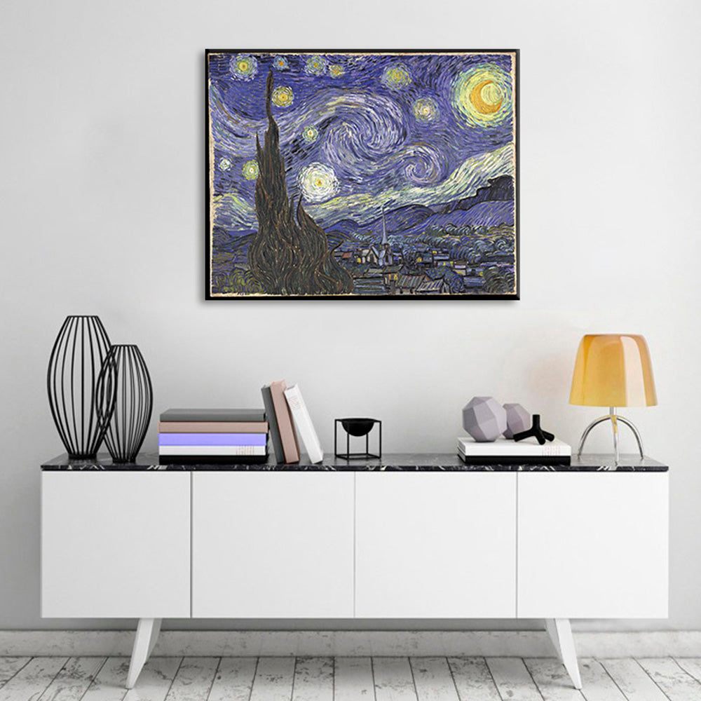 Η εικόνα στον καμβά VINCENT VAN GOGH - Starry night 40x50 cm