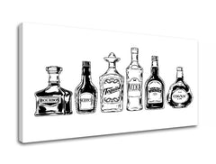 Εικόνα τοίχου με κείμενο DRINKS XOBTEX068E1 30X60 cm