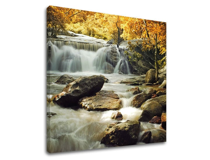 Wall painting WATERFALLS Discount 60% 30X30 cm