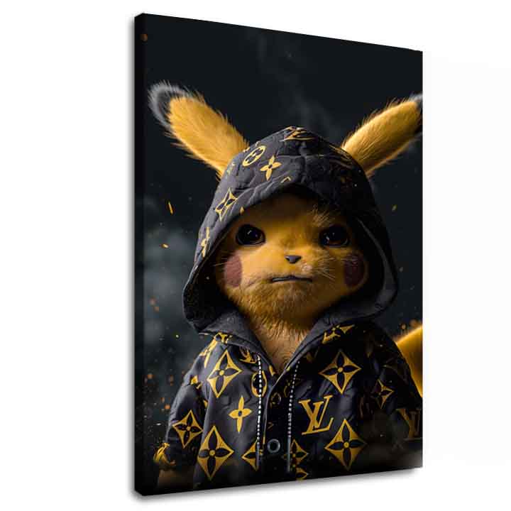 Εικόνα PIKACHU: Streetwear king | Ιταλικός καμβάς - εικόνα 2