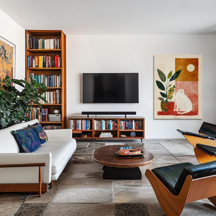 Η εικόνα στον καμβά - Cat zen