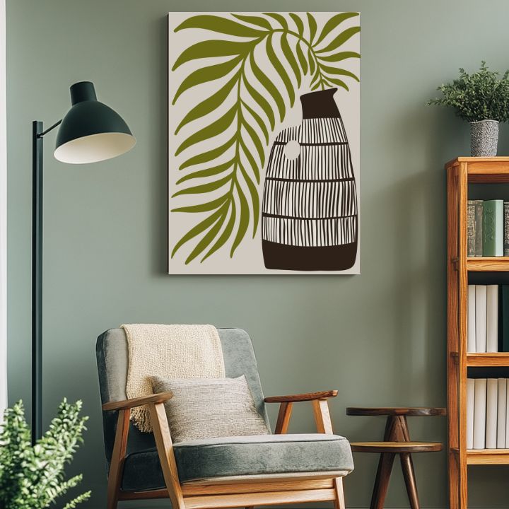 Η εικόνα στον καμβά - Φοίνικας και στάμνα