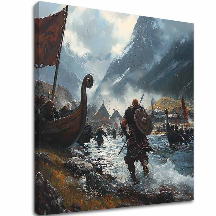 Η εικόνα στον καμβά Vikings on Mori - Historical Η εικόνα - εικόνα 2