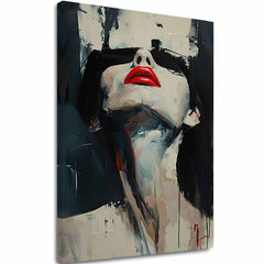 Η εικόνα στον καμβά Red Lips - Dramatic Design - εικόνα 2